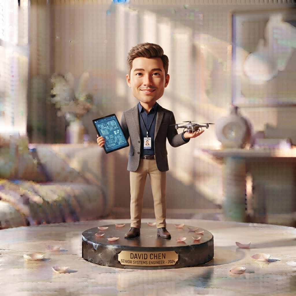 Custom Engineer Bobblehead Professional Keepsake Figurine