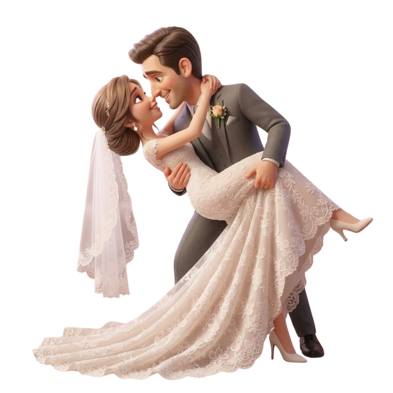 Custom Wedding Bobblehead Keepsake Gift Figurine