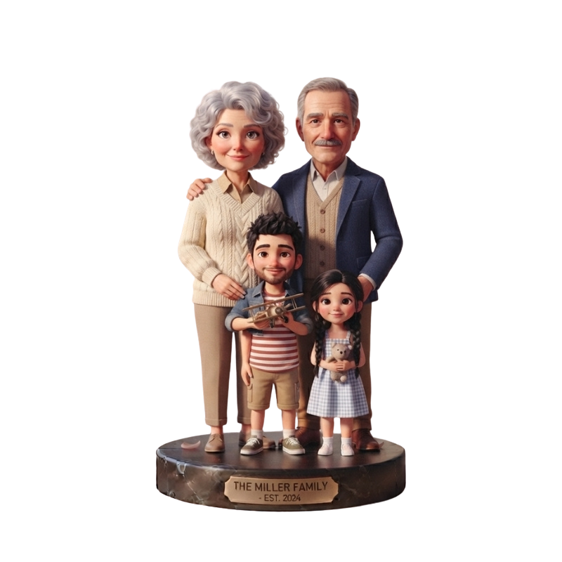 Custom Family Bobblehead Keepsake Gift Figurine