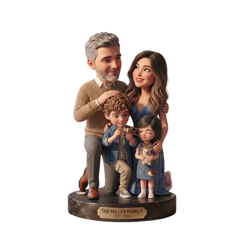 Custom Family Bobblehead Keepsake Gift Figurine