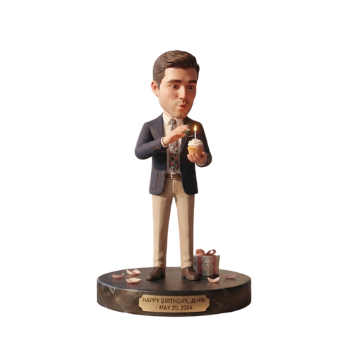 Custom Birthday Bobblehead Celebration Keepsake Gift