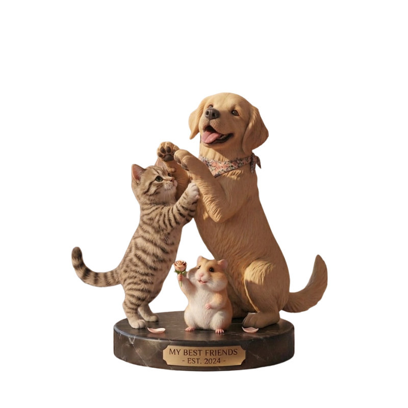 Custom Pet Bobblehead Memorial Keepsake Figurine