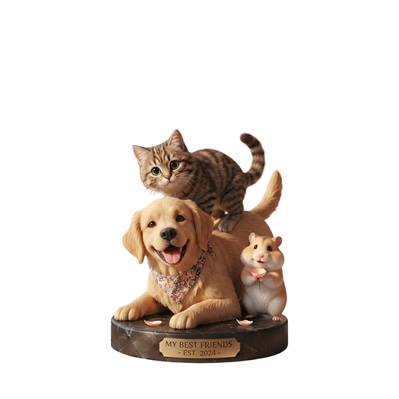 Custom Pet Bobblehead Memorial Keepsake Figurine