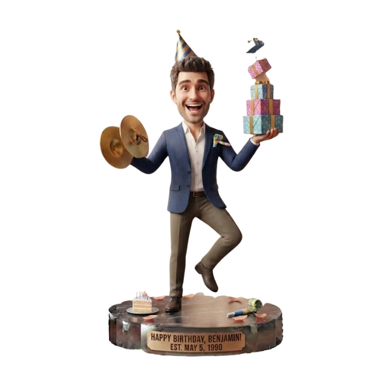 Custom Birthday Bobblehead Keepsake Gift Figurine