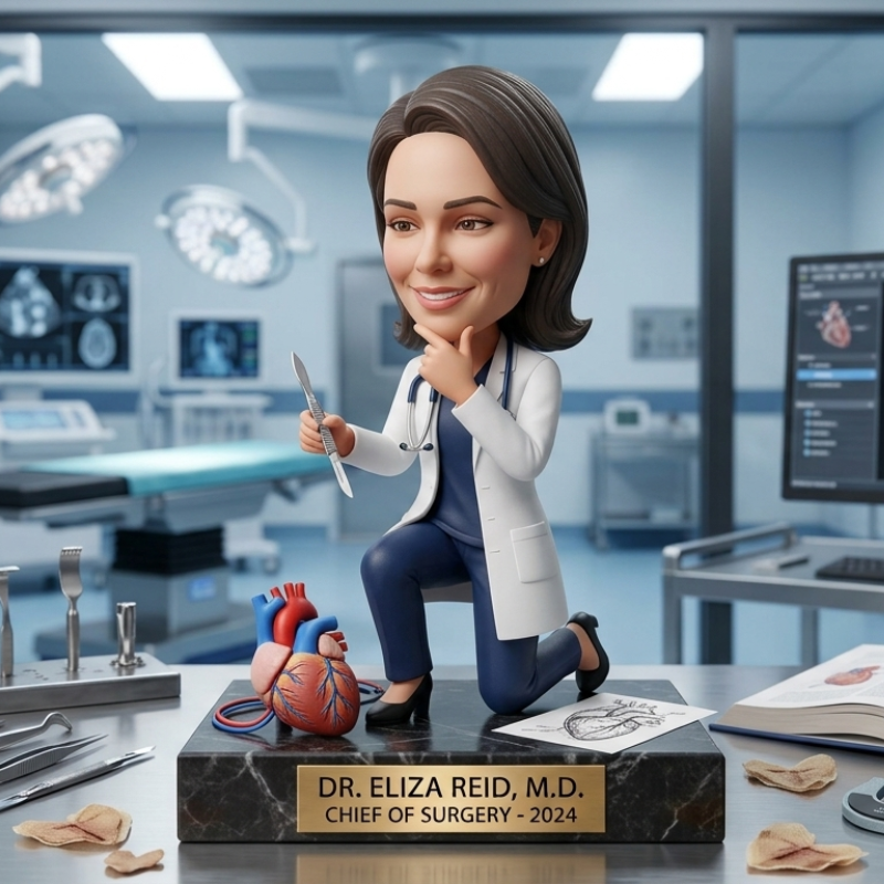 Custom Doctor Bobblehead Medical Keepsake Figurine