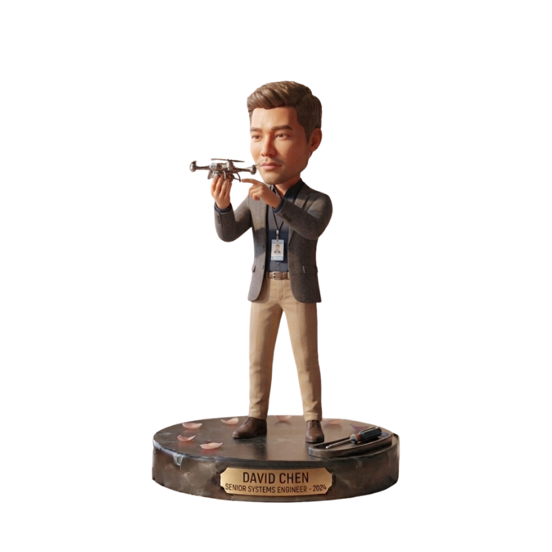 Custom Engineer Bobblehead Professional Keepsake Figurine