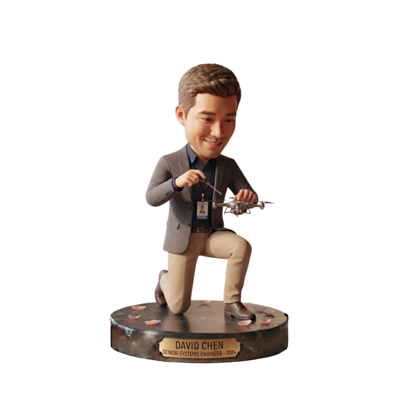 Custom Engineer Bobblehead Professional Keepsake Figurine
