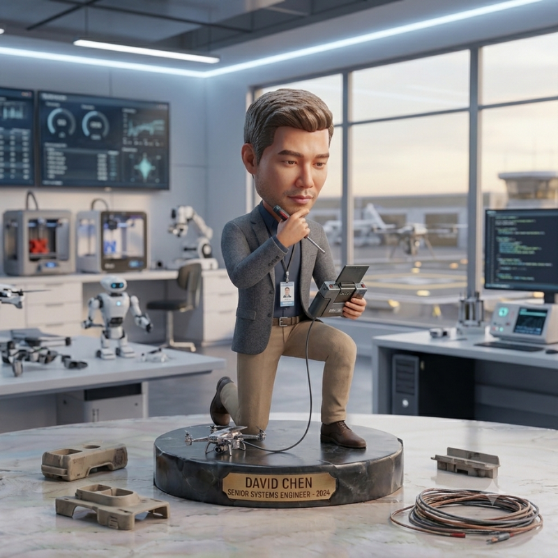 Custom Engineer Bobblehead Professional Keepsake Figurine