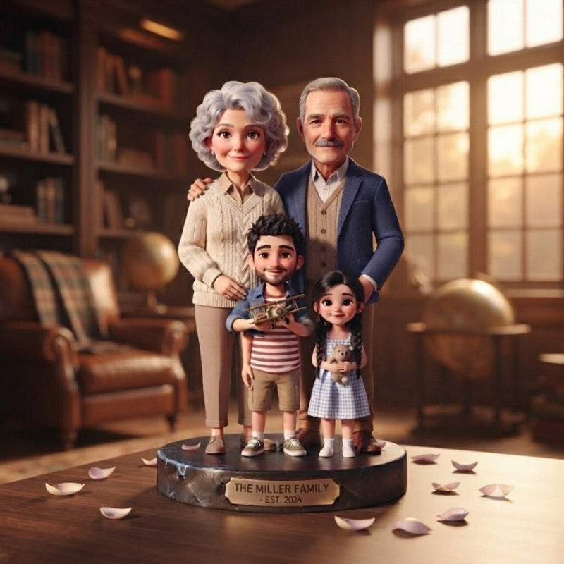 Custom Family Bobblehead Keepsake Gift Figurine