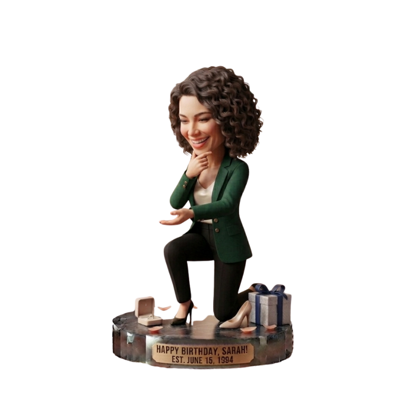 Custom Birthday Bobblehead Keepsake Gift Figurine
