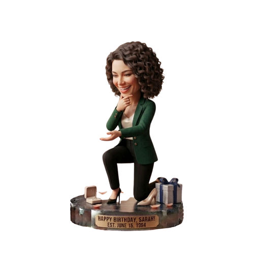 Custom Birthday Bobblehead Keepsake Gift Figurine