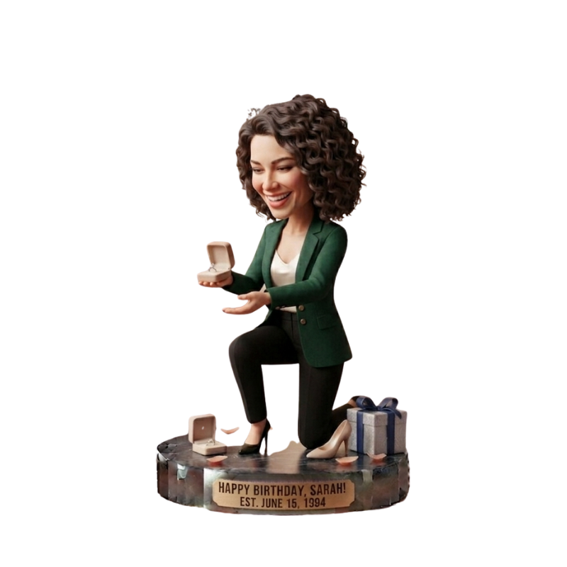 Custom Birthday Bobblehead Keepsake Gift Figurine