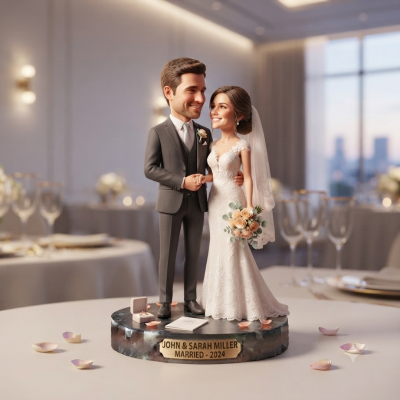 Custom Wedding Bobblehead Keepsake Gift Figurine