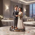 Custom Wedding Bobblehead Couple Keepsake Figurine