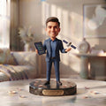 Custom Tech Innovator Bobblehead Office Figurine