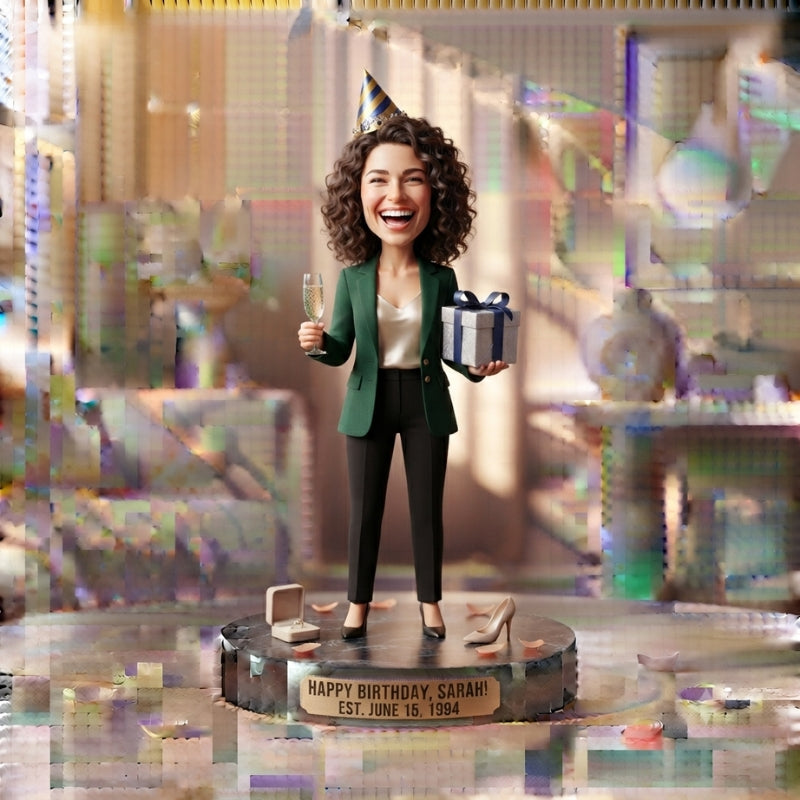 Custom Birthday Bobblehead Keepsake Gift Figurine